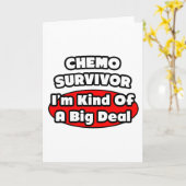 Chemo Survivor...Big Deal Kaart (Gele Bloem)