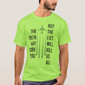 Chemtrail Lies T-shirt (Voorkant)