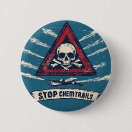 Chemtrail Speld Ronde Button 5,7 Cm