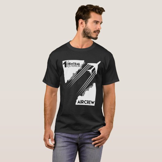Chemtrail Squadron Aircrew T-shirt design (Voorkant volledig)
