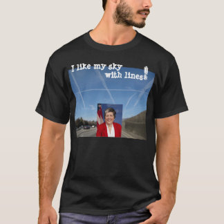 Chemtrail T-Shirt "I like my Sky with Lines"
