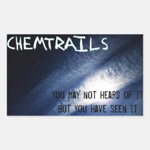Chemtrails - Je hebt het gezien Rechthoekige Sticker
