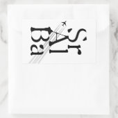 Chemtrails Sr+Al+Ba Rechthoekige Sticker (Tas)