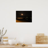 Chemung River bij nacht Poster (Keuken)