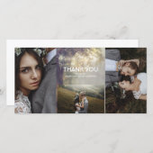 Chêne Arbre Éclairage Russe Mariage Merci (Devant / Derrière)