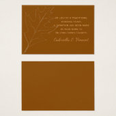 Chêne automne feuille Mariage Charity Favoriser ca (Devant & derrière)