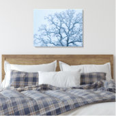 Chêne dans la neige Impression sur toile (Insitu(Chambre))