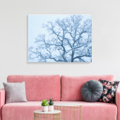 Chêne dans la neige Impression sur toile (Insitu(Salon))