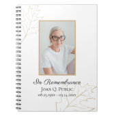 Chêne d'automne Feuille Funeral Memorial Livre d'i (Devant)