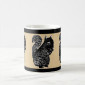 Chêne d'écureuils noirs et tasse noire (Centre)