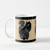 Chêne d'écureuils noirs et tasse noire (Gauche)