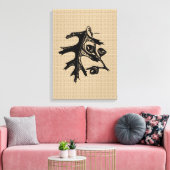 Chêne vintage sur toile (Insitu(Salon))