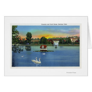 Chênes fontaine de Deering et vue de Chambre de