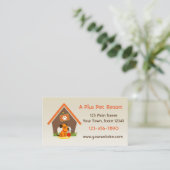 Chenil d'animal familier ou carte d'entreprise de (Debout devant)