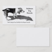 CHENIL DE CHIEN : BEAUX-ARTS : CARTES DE VISITE (Devant / Derrière)