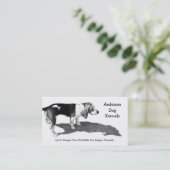 CHENIL DE CHIEN : BEAUX-ARTS : CARTES DE VISITE (Debout devant)