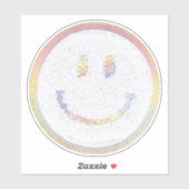 Chenille Smile gezicht Sticker (Vel)