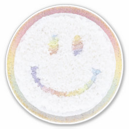 Chenille Smile gezicht Sticker