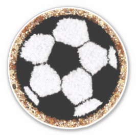 Chenille-Voetbal Sticker