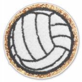 Chenille Volleyball Sticker (Voorkant)