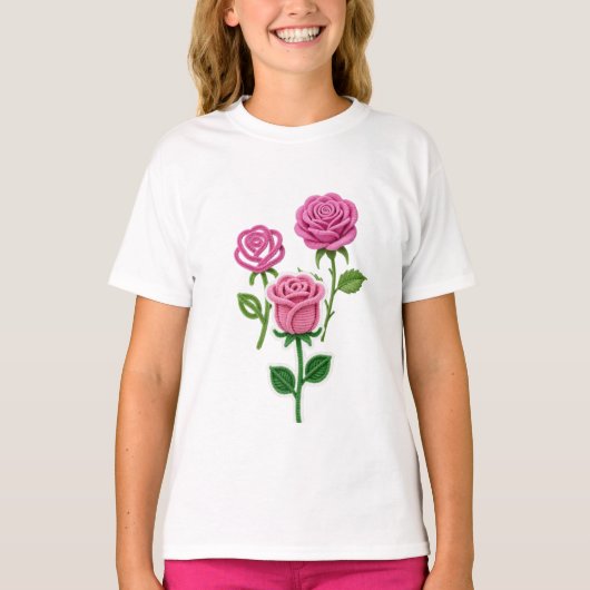 Chenillebloem T-shirt (Voorkant)