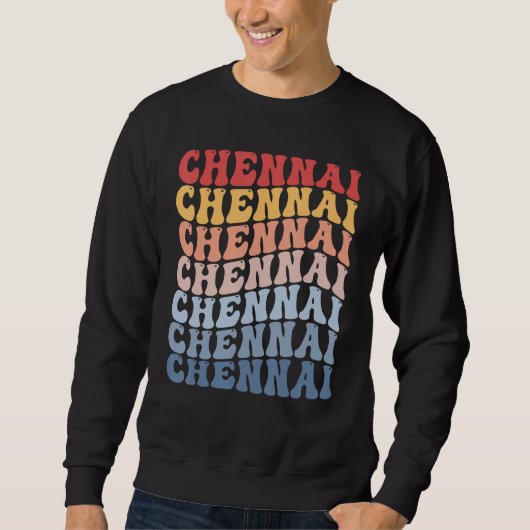 Chennai City Groovy Retro Trui (Voorkant)