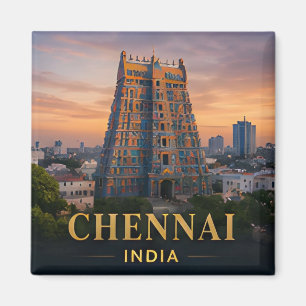 ✈️ Chennai India Reis Herinneringen 🌴 Magneet