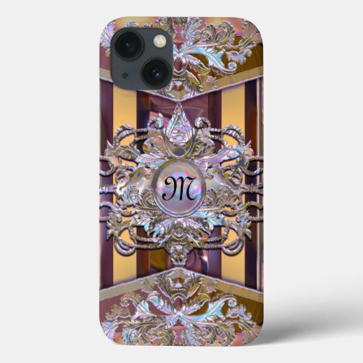 Chenonceau Parka Baroque French Monogram Case-Mate iPhone Case (Achterkant)
