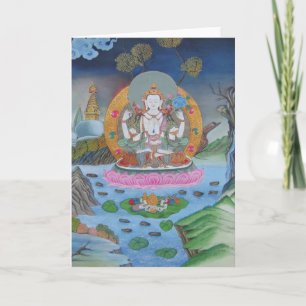 Chenrezig Greeting Card Kaart