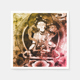 Chenrezing Boeddha, Oude Heruka, Tibet (Feest) Servet