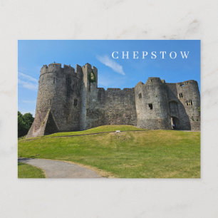 Chepstow Castle uitzicht briefkaart