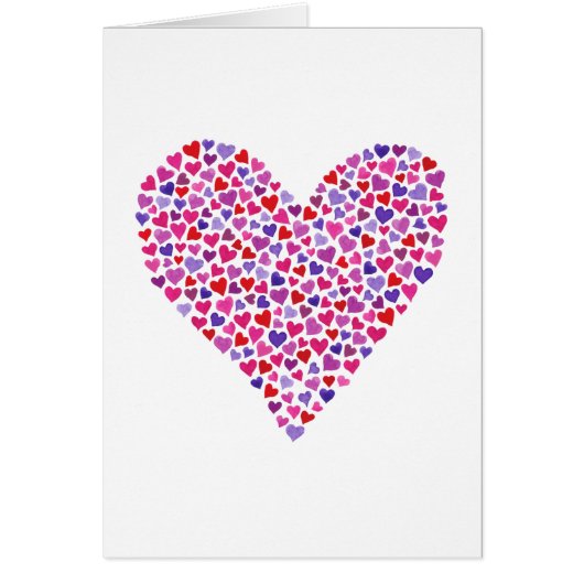 Chèque-cadeau de coeurs (Devant)