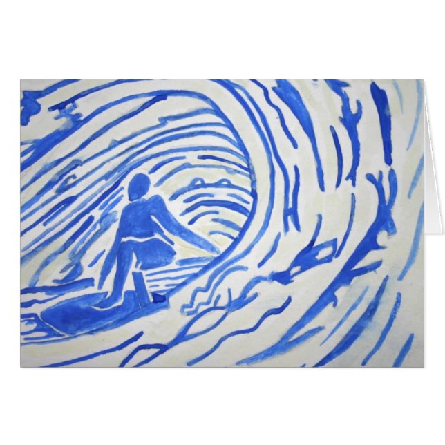 chèque-cadeau simple de surf (Devant horizontal)