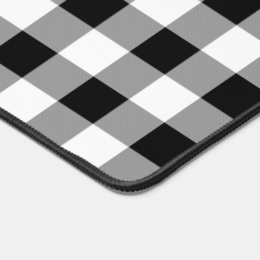 Chèque de bison noir et blanc (Coin)