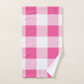 Chèque de buffle blanc rose (Serviette à main)