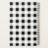 Chèque de buffle | Noir et blanc (Dos)