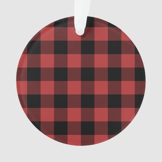 Chèque de Buffle Noir Rouge (devant)