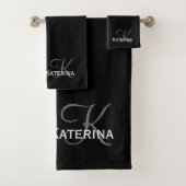 Chèque design personnalisé en noir et blanc (En situation)