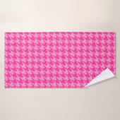 Chèque en pied rose (Serviette de bain)