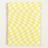 Chèque rétro Chèque dérouté tableau Jaune doux (Devant)