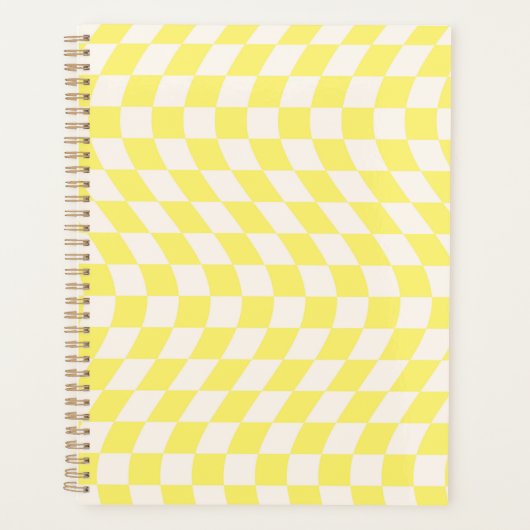 Chèque rétro Chèque dérouté tableau Jaune doux (Devant)