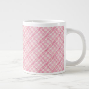 CHÈQUE ROSE QUILT Big White Mug