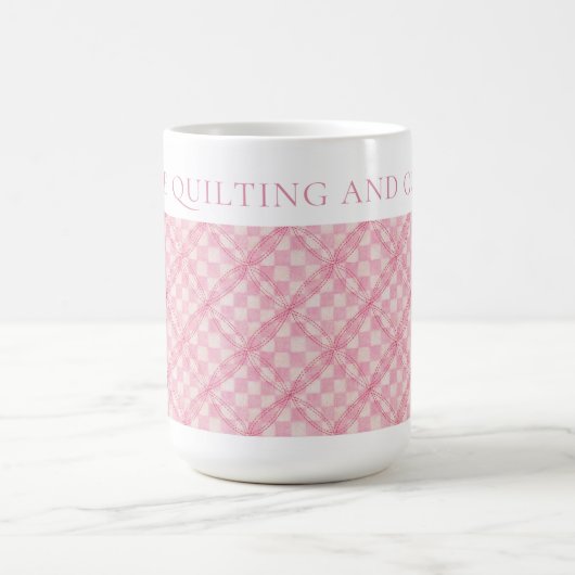 CHÈQUE ROSE QUILT Tall Morphing Mug (Centre)