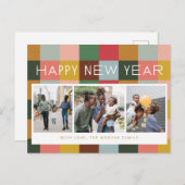 Chèques colorés Carte de poste de vacances (Devant / Derrière)