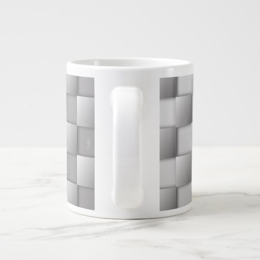 Chèques d'argent Géant café Mug (Dos)