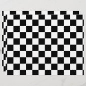 Chèques en noir et blanc Papier recto double (Devant / Derrière)