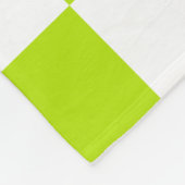 Cheques en Swirls in Lime Groen en Wit Fleece Deken (Hoek)