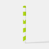 Cheques en Swirls in Lime Groen en Wit iPhone Hoesje (Rechterkant)