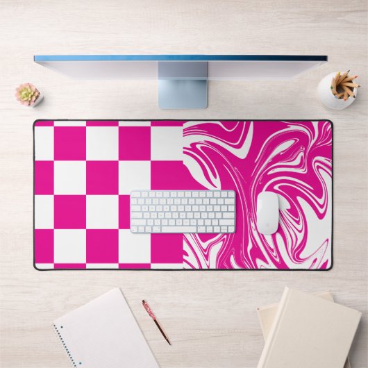 Chèques et permules en Magenta et Blanc (Bureau 1)