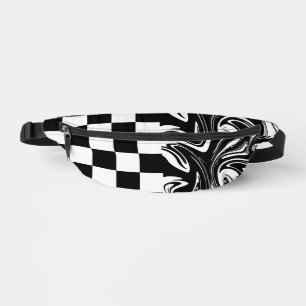 Chèques et tourbillons - Noir et Blanc